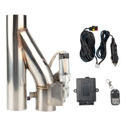 2.5 Inch Electric Exhaust Cutout Kit with Remote Control for Single Exhaust | KAX®