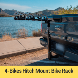 KYX® 4 Bikes Fits 2" Receivers Hitch Mount Bike Racks Grey