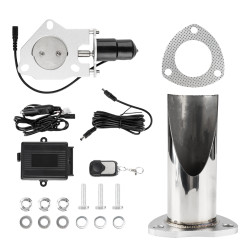 3 Inch Electric Exhaust Cutout Be-Cut Pipe Kit with Remote Control for Single Exhaust | KAX®