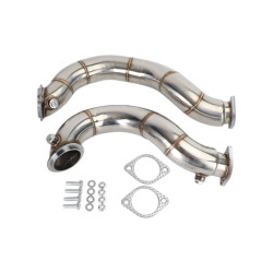 3" Downpipe Exhaust For N54 V2 2007-2010 BMW 335i / 2008-2012 BMW 135i | KAX®