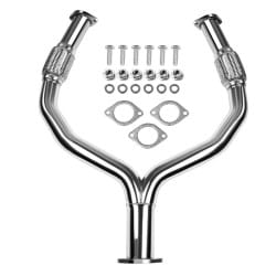 Y-Pipe Downpipe Exhaust for 2009-2016 Nissan 370Z 2008-2013 Infiniti G37 3.7L | SUNCENTAUTO®
