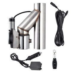 2.5 Inch Electric Exhaust Cutout Kit with Remote Control for Single Exhaust | KAX®