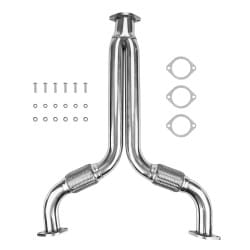 2.5'' Y-Pipe Downpipe Exhaust For 2003-2009 Nissan 350Z 3.5L V6 VQ35DE | SUNCENT®