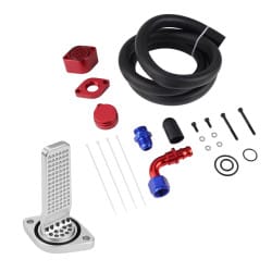 Enhanced 6.7L Powerstroke CCV PCV Reroute Kit W/Catch Can For 11-23 F250 F350 F450 F550