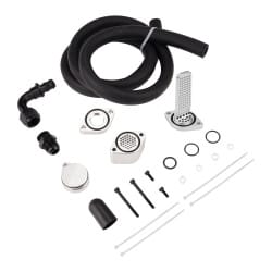 Enhanced 6.7L Powerstroke PCV CCV Delete W/Catch Can For 11-23 F250 F350 F450 F550