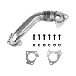 Exhaust Up-Pipe For 2001-2016 6.6L Chevrolet GMC Duramax LB7 LLY LBZ LMM LML Passenger Sider