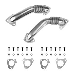 Exhaust Up-Pipe For 2001-2016 6.6L Chevrolet GMC Duramax LB7 LLY LBZ LMM LML Dual Sider