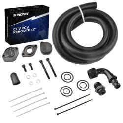 6.7L Powerstroke CCV PCV Reroute/Delete Engine Ventilation Kit for 2011-2023 Ford｜Suncent®
