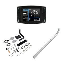 2010-2012 6.7L Cummins Delete Kit 4" Straight Pipe DPF/DEF/EGR Delete All-in-One for Dodge/Ram 2500 3500