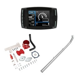 2010-2012 6.7L Cummins Delete Kit 4" Straight Pipe DPF/DEF/EGR Delete All-in-One for Dodge/Ram 2500 3500