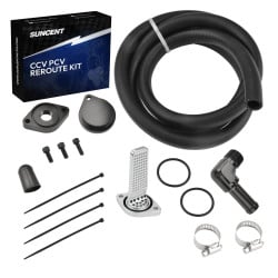 6.7L Powerstroke CCV Reroute Kit W/Catch Can for 2011-2023 Ford F250 F350 F450 F550 | Suncent®