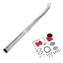 2007.5-2009 6.7L Cummins 4" Straight Pipe DPF Delete and Red EGR Delete Kit for Ram 2500 3500