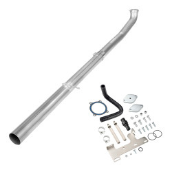 2010-2012 6.7L Cummins 4" Straight Pipe DPF Delete and EGR Delete Kit for Dodge/Ram 2500 3500