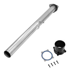 2010-2012 6.7L Cummins 4" Straight Pipe DPF Delete and Black EGR Throttle Valve Delete for Dodge/Ram 2500 3500