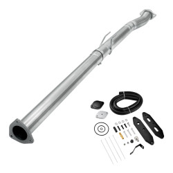 2011-2014 6.7L Powerstroke 4" Race Pipe DPF Delete and Upgraded Black EGR Delete Kit for Ford F250/F350/F450