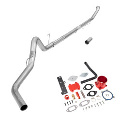 2013-2018 6.7L Cummins 4" Dp-Back Exhaust DPF Delete and Red EGR Delete Kit for Ram 2500 3500
