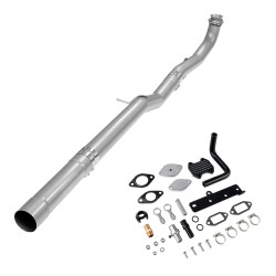 2013-2018 6.7L Cummins 4" Race Pipe DPF Delete and Black EGR Delete Kit for Ram 2500 3500