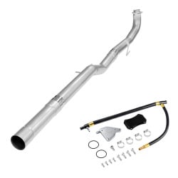 2015.5-2016 6.6L Duramax LML 4" Race Pipe DPF Delete and Black EGR Delete Kit for Chevy Silverado/GMC Sierra 2500/3500HD