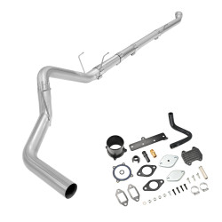 2019-2021 6.7L Cummins 4" Dp-Back Exhaust DPF Delete and Black EGR Delete Kit for Ram 2500 3500