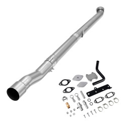 2019-2021 6.7L Cummins 4" Race Pipe DPF Delete and Silver EGR Delete Kit for Ram 2500 3500