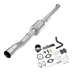 2019-2024 6.7L Cummins 4" Race Pipe DPF Delete W/Muffler and Black EGR Delete Kit for Ram 2500 3500