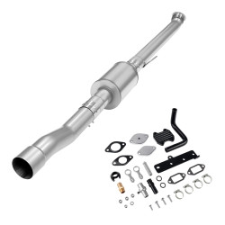 2019-2021 6.7L Cummins 4" Race Pipe DPF Delete W/Muffler and Black EGR Delete Kit for Ram 2500 3500