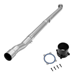 2022-2024 6.7L Cummins 4" Race Pipe DPF Delete and Black EGR Throttle Valve Delete for Ram 2500 3500