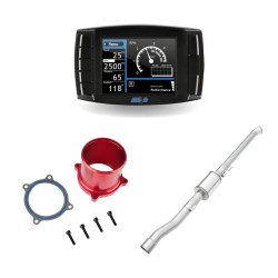 2019-2021 6.7L Cummins Delete Kit 4" Straight Pipe with Muffler/Tuner V2/Red EGR Throttle Valve Delete All-in-One for Ram