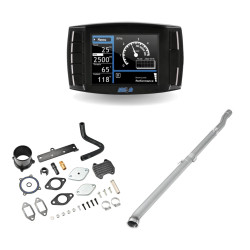 2019-2021 6.7L Cummins Delete Kit 4" Straight Pipe DPF Delete/Diesel Tuner V2/Black EGR All-in-One for Ram 2500 3500