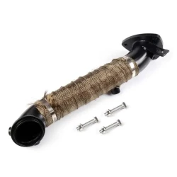 3.0" Downpipe Testpipe Exhaust For Chevy 2015.5-2016 GMC 6.6L V8 Duramax Diesel LML Black | Suncent®