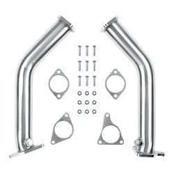 3.0" Twin-Scroll Turbo Catless Downpipe Exhaust For 2016-2024 INFINITI Q60 Q50 3.0T V6 VR30DDTT | Suncent®