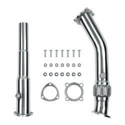 3.00" PQ34 Catless Downpipe Exhaust for 2000-2006 Audi TT 99-05 Volkswagen Beetle 1.8T EA113 | Suncent®