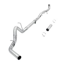 2015-2016 6.6L LML Duramax 4" Downpipe-Back DPF Delete Exhaust System For Silverado Sierra 2500 3500HD
