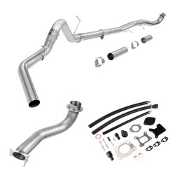 2020-2026 6.6L GM Duramx L5P 4" Downpipe-back Exhaust & EGR Delete Kit & Downpipe
