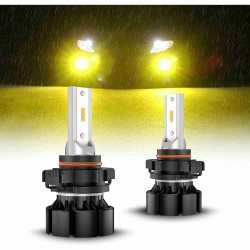 SEALIGHT 5202 LED Fog Light Bulbs, 3000K Yellow 4000 Lumens 11W High  Power,5202 5201 PS19W PS24W LED