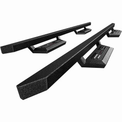 KYX® 2007-2018 Chevy Silverado 1500 Crew Cab 2Drop+ Running Boards Red Logo
