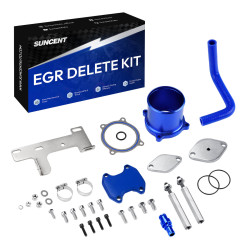 2010-2014 6.7L L6 Cummins Turbo Diesel EGR Delete Kit Throttle Valve Cooler (Blue) for Dodge Ram 2500 3500 Suncent®