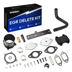 2013-2018 6.7L L6 Cummins Diesel EGR Plate Cooler & Throttle Valve Delete Kit (Black) for Dodge Ram 2500 3500 Suncent®