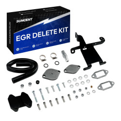 2009-2024 6.7L Cummins EGR Valve & Cooler Delete Kit (Black) for Dodge Ram 2500 3500 w/Block Off Plate