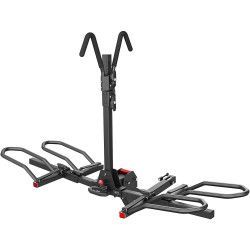 KYX® 2 E-Bikes Fits 2" Receivers Hitch Mount Bike Racks Black up to 90 Lbs Each