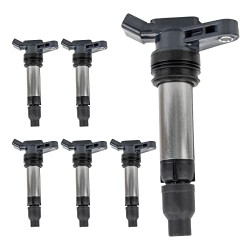 PHILTOP® Ignition Coil, UF594 Coil Pack Set of 6, Replacement for XC60 2010-16, XC90 2007-14, XC70 2008-15, S80 2007-15, LR2 200