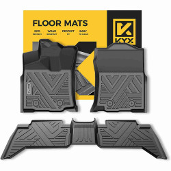 2018-2023 Toyota Tacoma (only fit Double Cab, Auto) Pickup All Weather Custom Truck Floor Mats Best TPE Vehicle Floor Liners