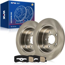 2004-2011 Mitsubishi Endeavor Rear Ceramic Brake Pad & Rotor Kit