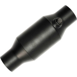 KAX® 2.5" Inlet / Outlet Universal Black Stainless Steel Catalytic Converter 1Pc (EPA Compliant)