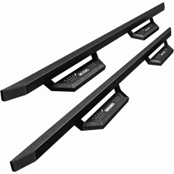 KYX® 1999-2016 Ford F-250 Super Duty Crew Cab 2Drop+ Running Boards Silver Logo