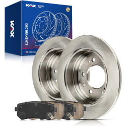 2009-2012 Hyundai Elantra Rear Ceramic Brake Pad & Rotor Kit