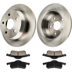 1999-2004 Grand Cherokee Rear Ceramic Brake Pad & Rotor Kit