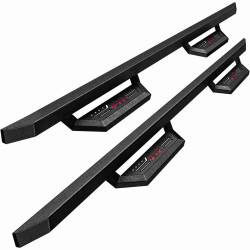 KYX® 2019-2022 Chevy Silverado 1500 Extended Cab 2Drop+ Running Boards Red Logo