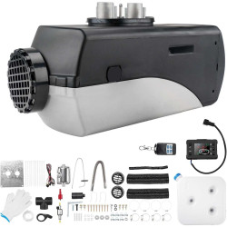 5KW 12V Diesel Air Heater Portable Parking Heater Muffler, Remote Control, LCD Switch, 10L Tank for Car Truck RV Boat Camper