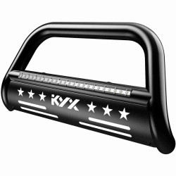 KYX® 2005-2021 Nissan Frontier Bull Bar With Skid Plate & LED Light Bar